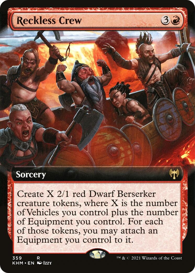 Reckless Crew (Extended Art) (359) (Kaldheim)