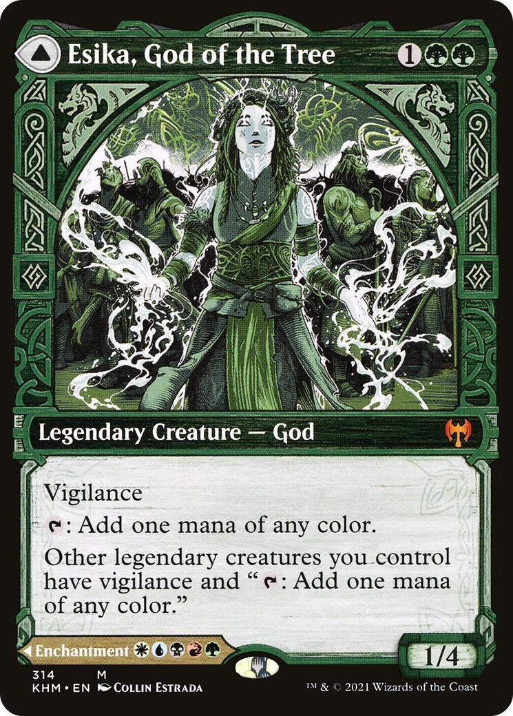 Image for Esika, God of the Tree (Showcase) (314) (Kaldheim) - Magic: The Gathering
