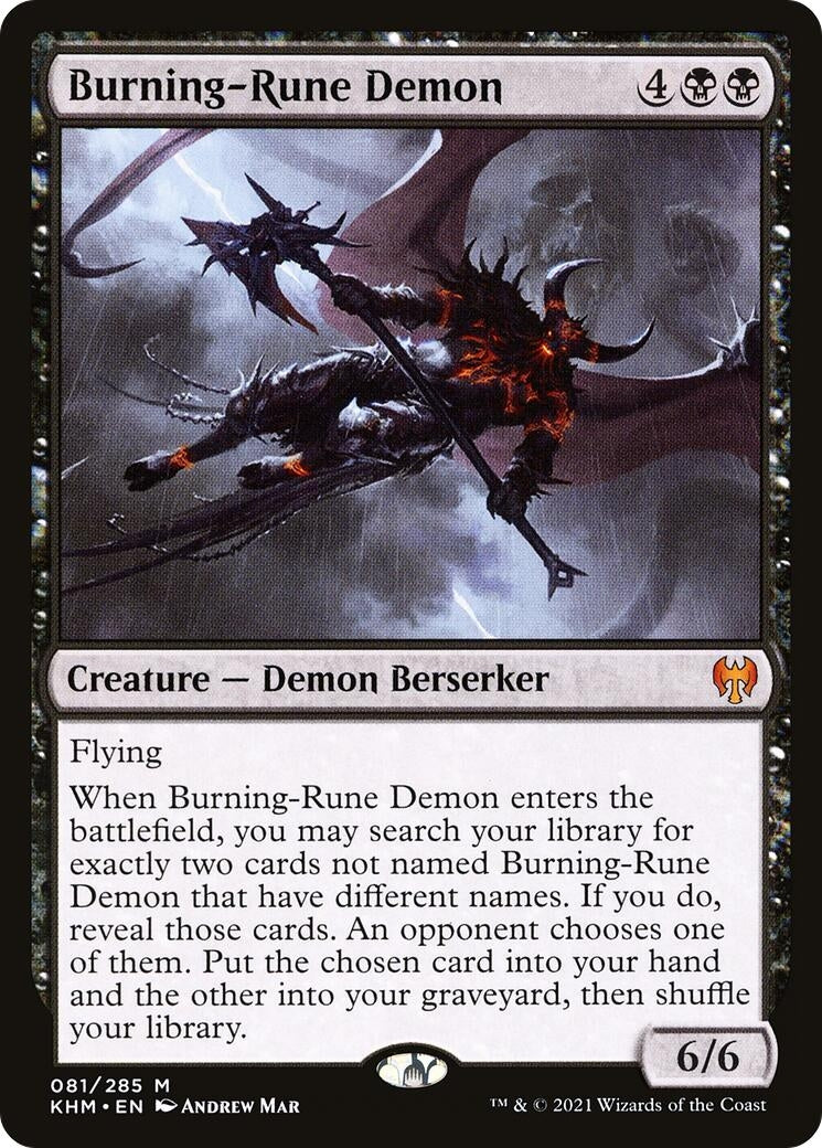Burning-Rune Demon (81) (Kaldheim)