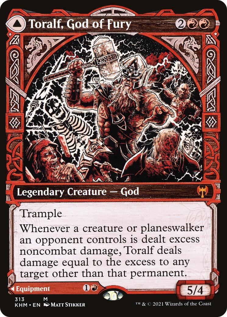 Toralf, God of Fury (Showcase) (313) (Kaldheim)