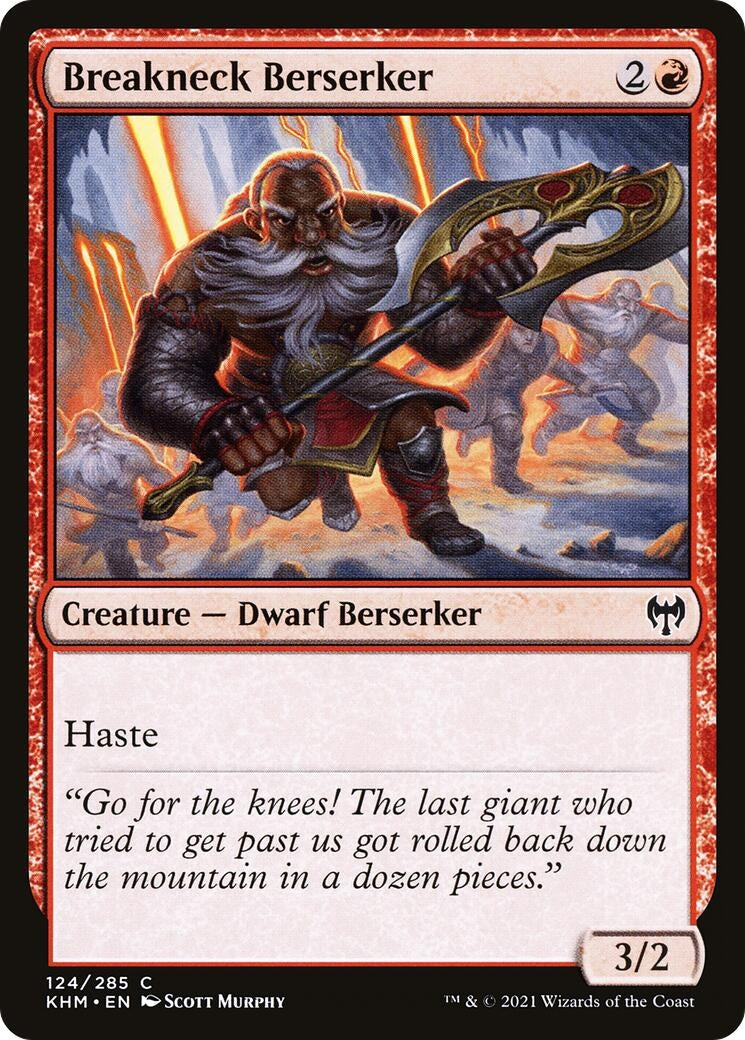 Image for Breakneck Berserker (124) (Kaldheim) - Magic: The Gathering