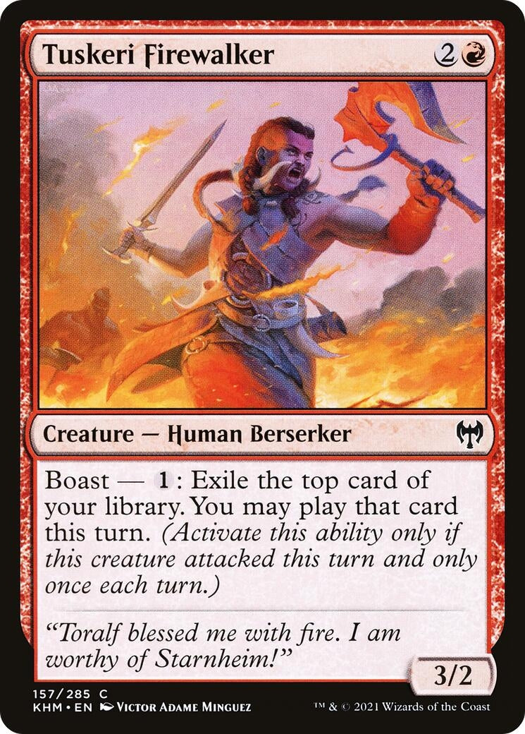 Image for Tuskeri Firewalker (157) (Kaldheim) - Magic: The Gathering