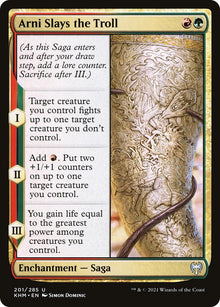 Image for Arni Slays the Troll (201) (KHM) - Magic: The Gathering