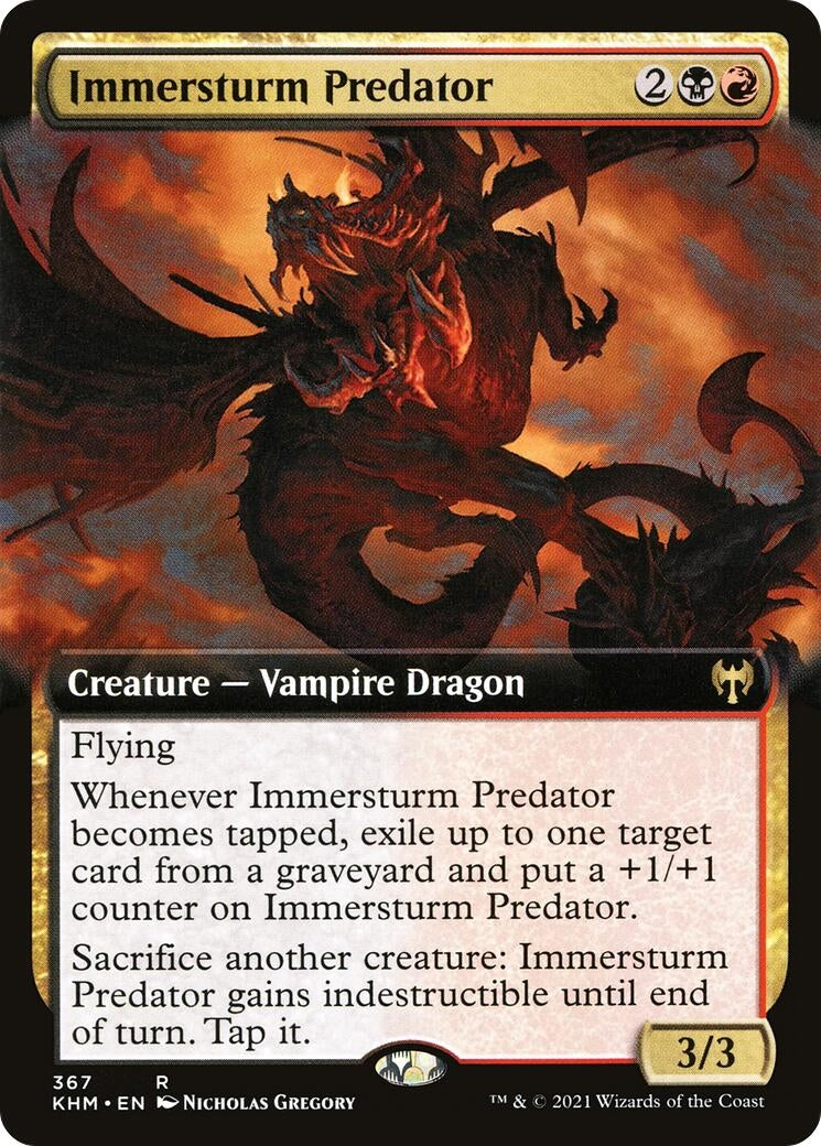 Image for Immersturm Predator (Extended Art) (367) (Kaldheim) - Magic: The Gathering