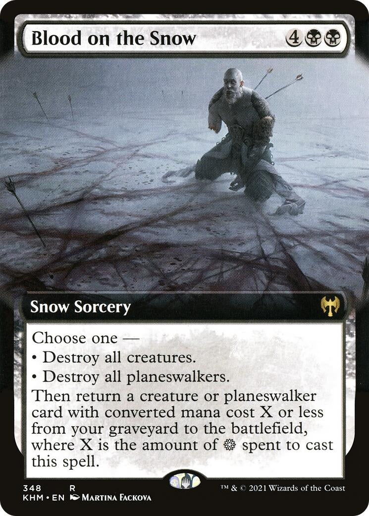 Image for Blood on the Snow (Extended Art) (348) (Kaldheim) - Magic: The Gathering