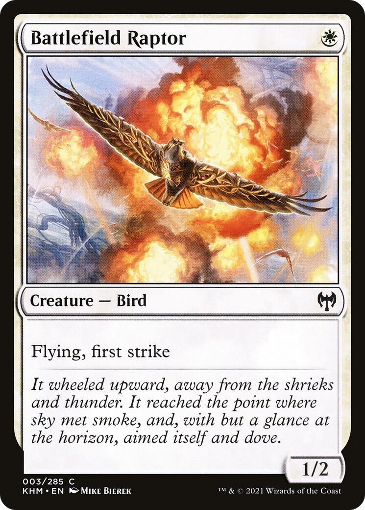 Image for Battlefield Raptor (3) (Kaldheim) - Magic: The Gathering