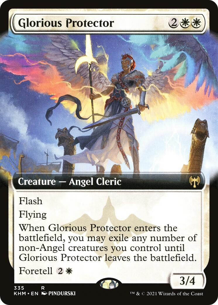 Image for Glorious Protector (Extended Art) (335) (Kaldheim) - Magic: The Gathering