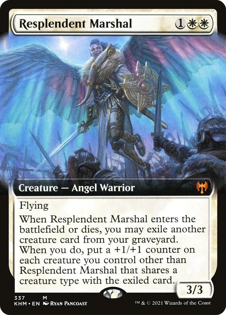 Image for Resplendent Marshal (Extended Art) (337) (Kaldheim) - Magic: The Gathering
