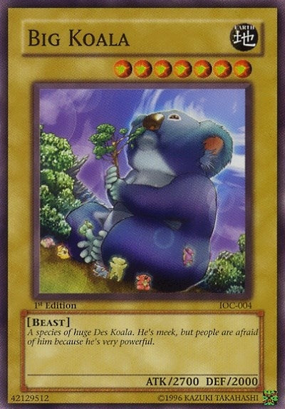 Image for Big Koala (IOC-004) (Invasion of Chaos) - YuGiOh