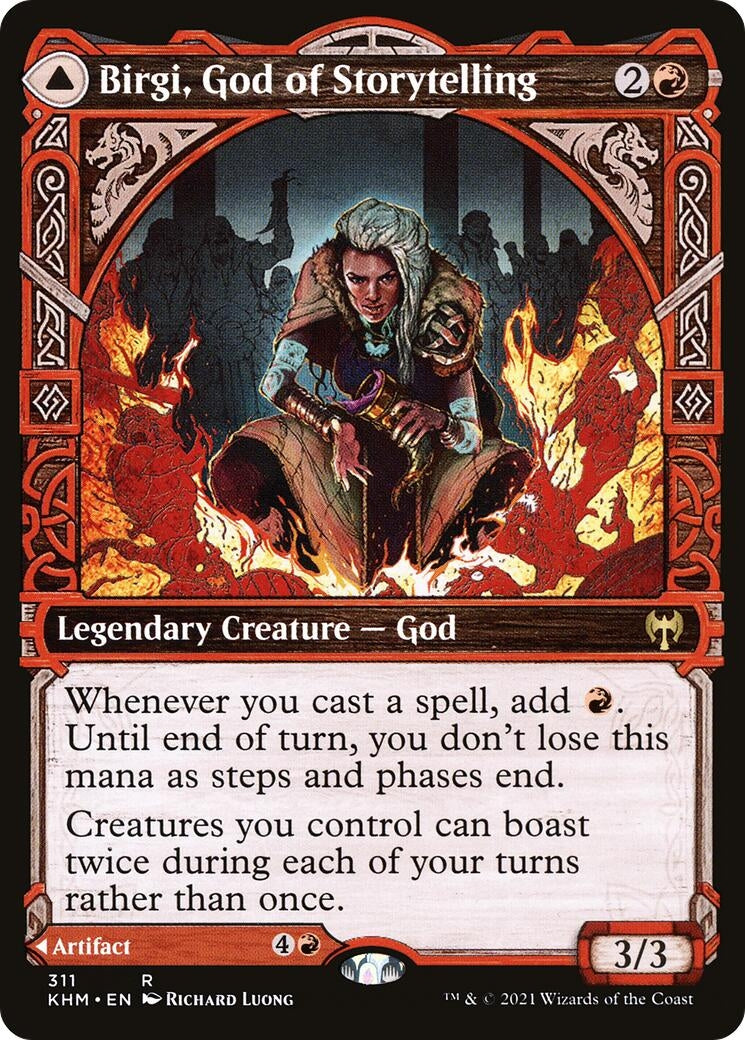 Image for Birgi, God of Storytelling (Showcase) (311) (Kaldheim) - Magic: The Gathering