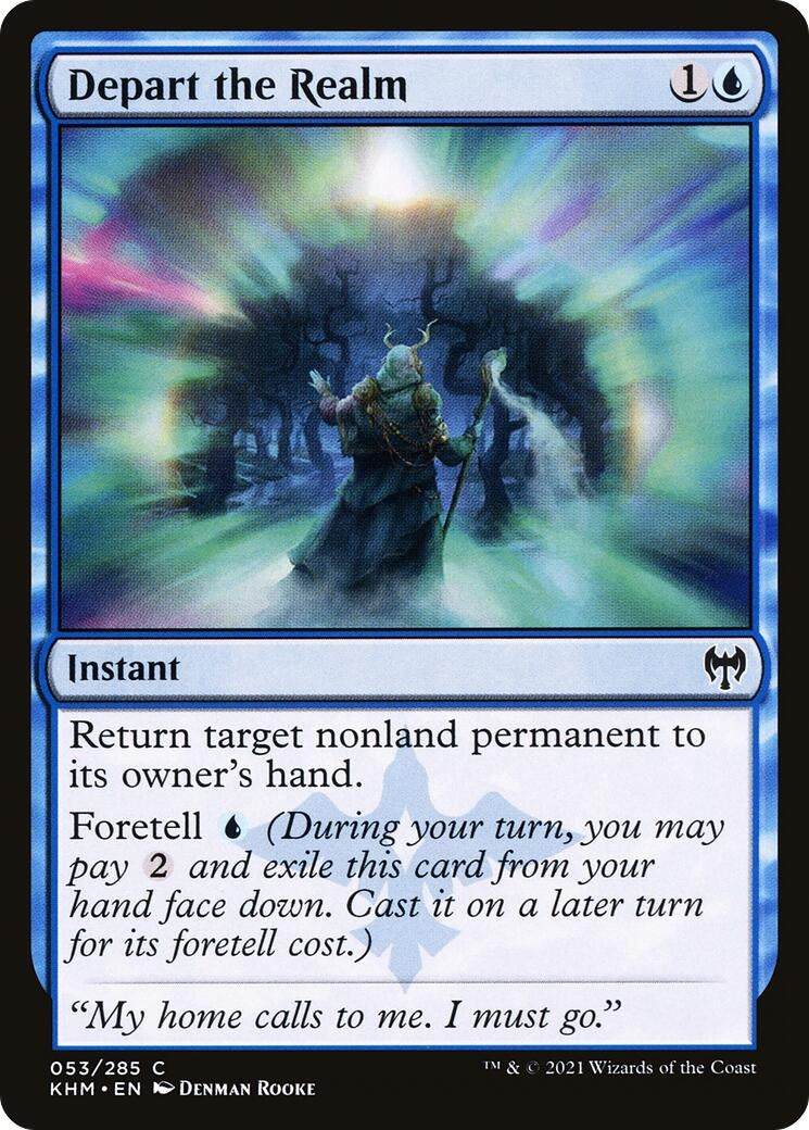 Image for Depart the Realm (53) (Kaldheim) - Magic: The Gathering