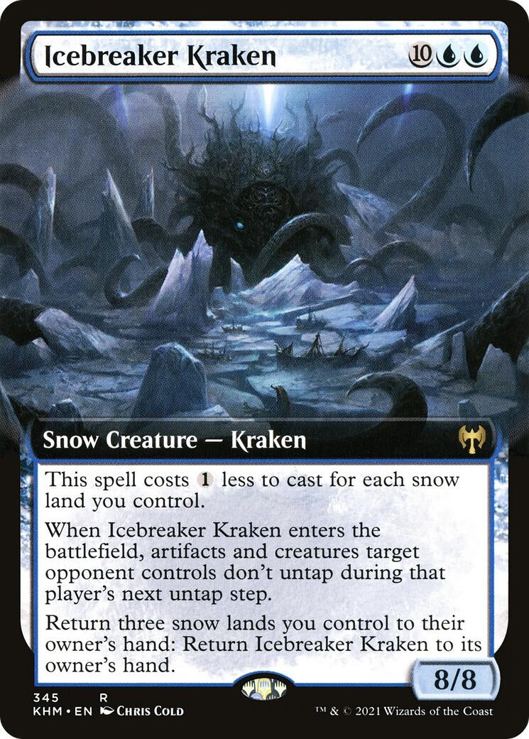 Image for Icebreaker Kraken (Extended Art) (345) (Kaldheim) - Magic: The Gathering