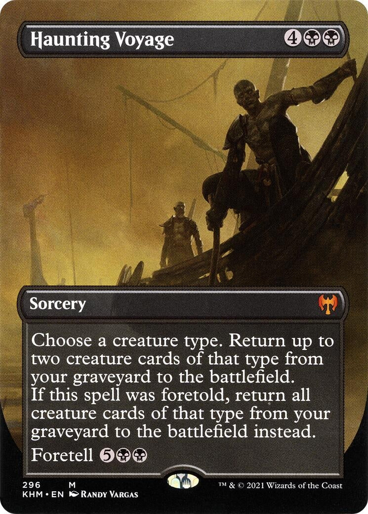 Image for Haunting Voyage (Borderless) (296) (Kaldheim) - Magic: The Gathering