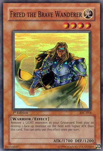 Image for Freed the Brave Wanderer (IOC-014) (Invasion of Chaos) - YuGiOh