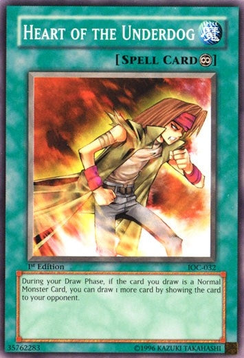 Image for Heart of the Underdog (IOC-032) (Invasion of Chaos) - YuGiOh