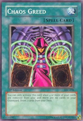 Image for Chaos Greed (IOC-038) (Invasion of Chaos) - YuGiOh