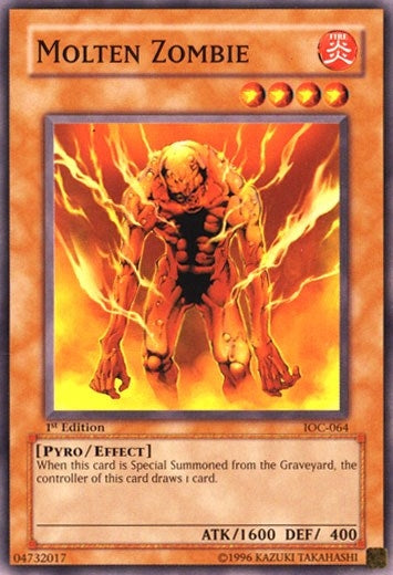 Image for Molten Zombie (IOC-064) (Invasion of Chaos) - YuGiOh
