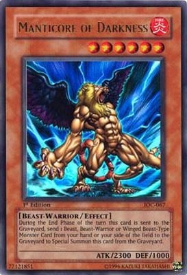 Image for Manticore of Darkness (IOC-067) (Invasion of Chaos) - YuGiOh