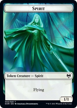Image for Spirit Token (4) (Kaldheim) - Magic: The Gathering