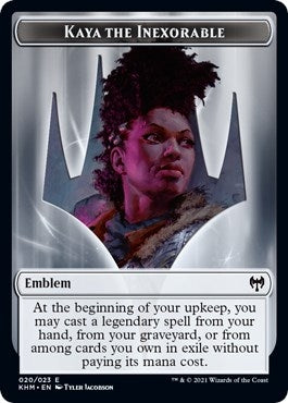 Image for Emblem - Kaya the Inexorable (20) (Kaldheim) - Magic: The Gathering