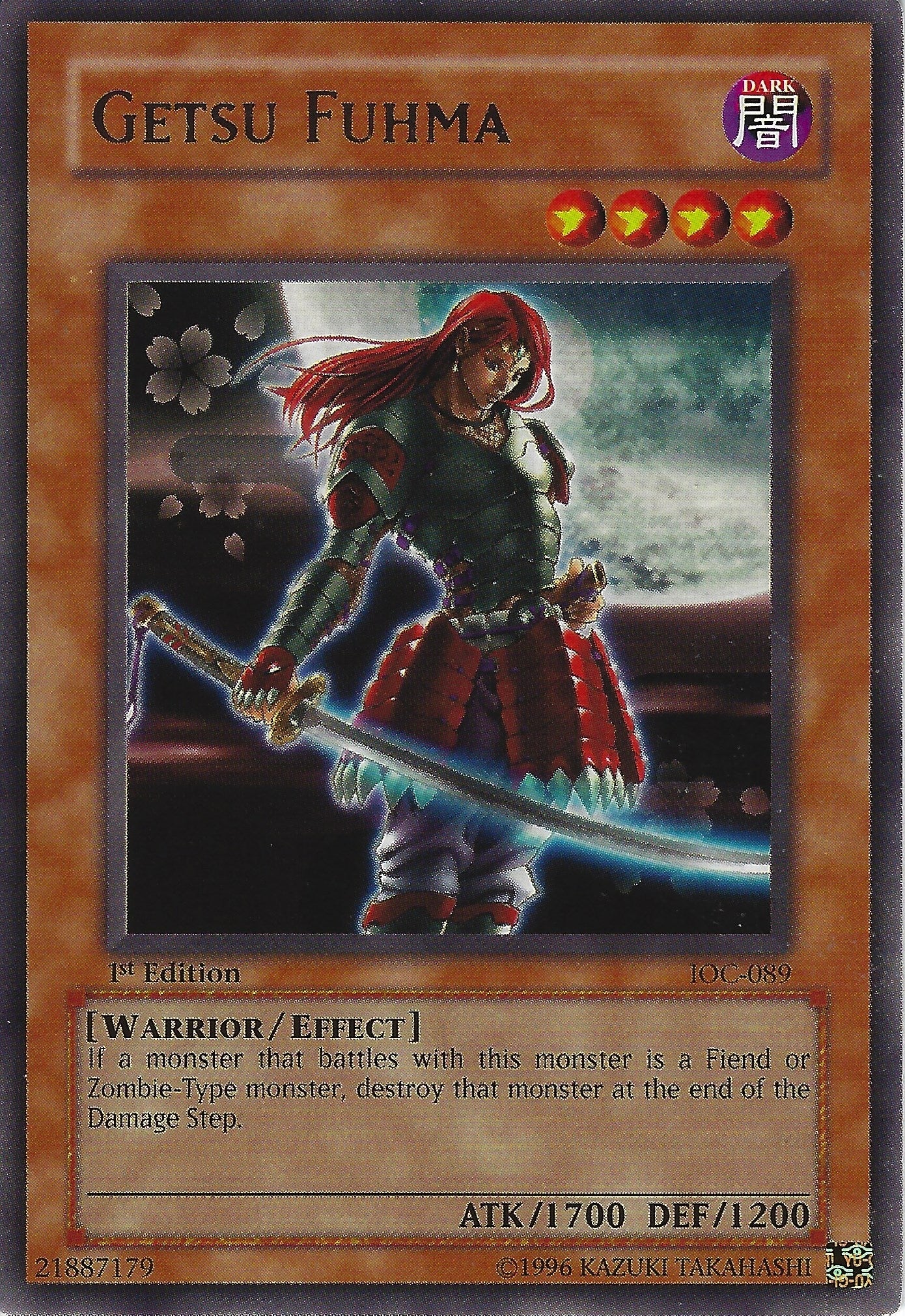 Image for Getsu Fuhma (IOC-089) (Invasion of Chaos) - YuGiOh