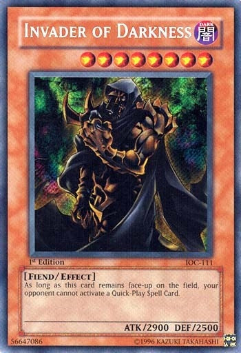 Image for Invader of Darkness (IOC-111) (Invasion of Chaos) - YuGiOh