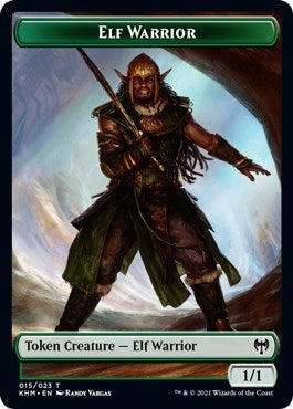Image for Elf Warrior // Shapeshifter Double-Sided Token (15 // 8) (Kaldheim) - Magic: The Gathering