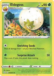 Eldegoss 015/072  - Reverse Holofoil Shining Fates - Uncommon