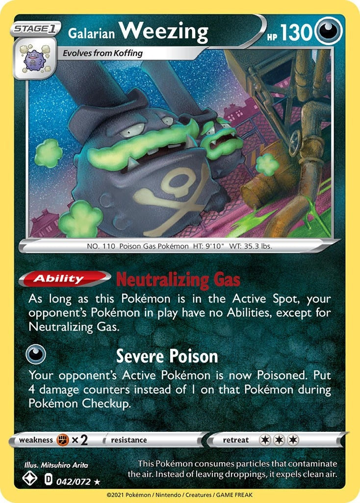 Galarian Weezing (042/072) (Shining Fates)