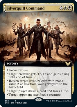 Image for Silverquill Command (Extended Art) (352) (Strixhaven: School of Mages) - Magic: The Gathering