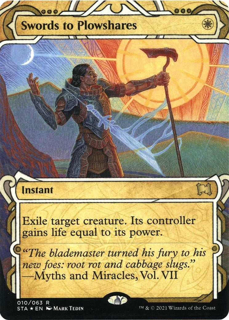 Image for Swords to Plowshares (Foil Etched) (10) (Strixhaven: Mystical Archives) - Magic: The Gathering