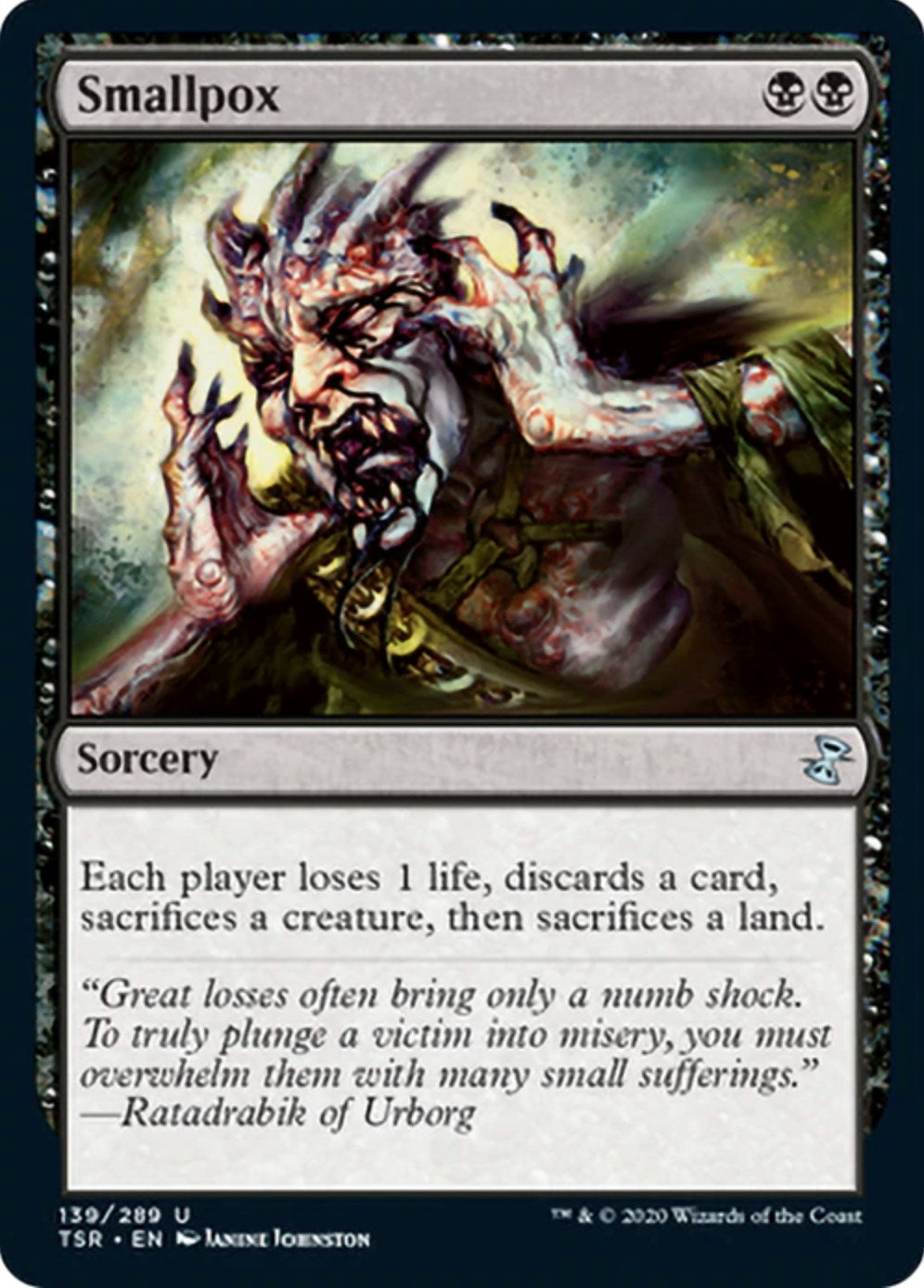 Image for Smallpox (139) (Time Spiral: Remastered) - Magic: The Gathering
