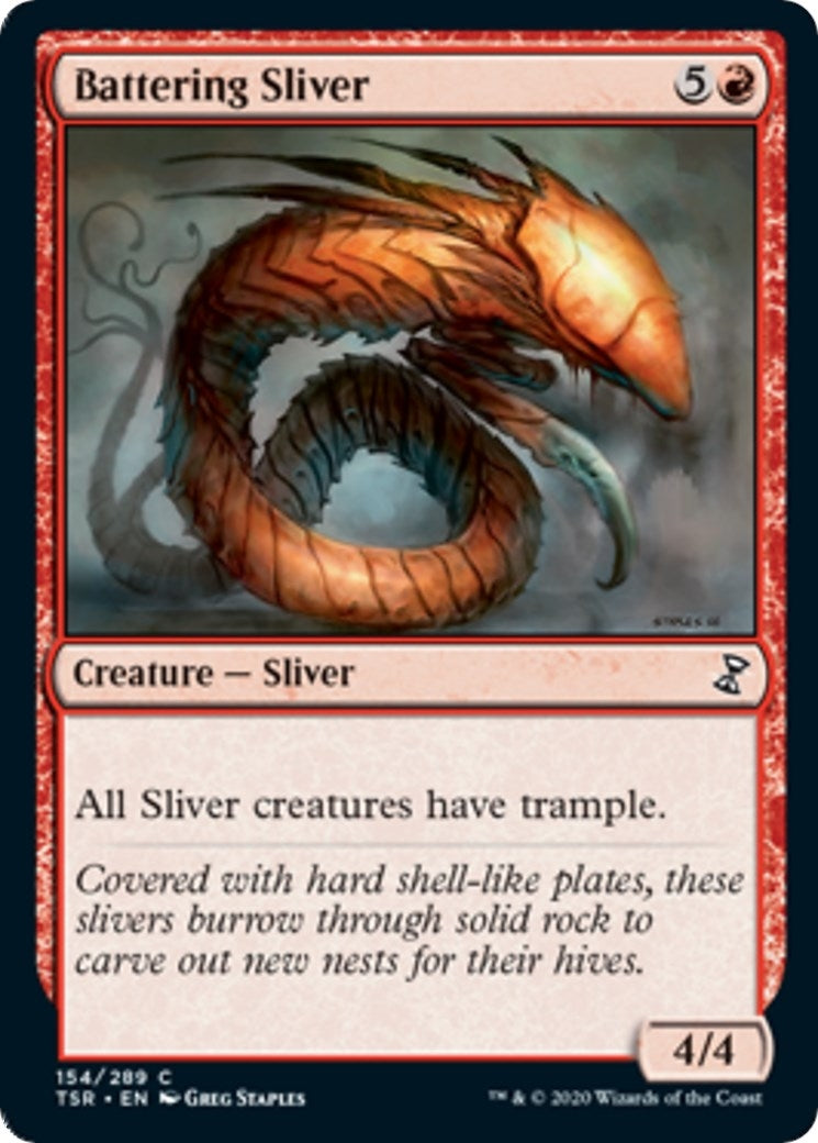 Image for Battering Sliver (154) (Time Spiral: Remastered) - Magic: The Gathering