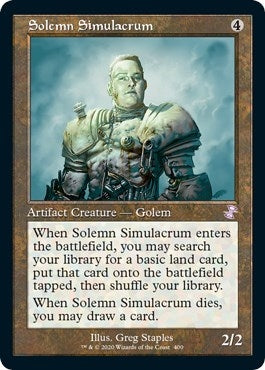 Image for Solemn Simulacrum (400) (Time Spiral: Remastered) - Magic: The Gathering