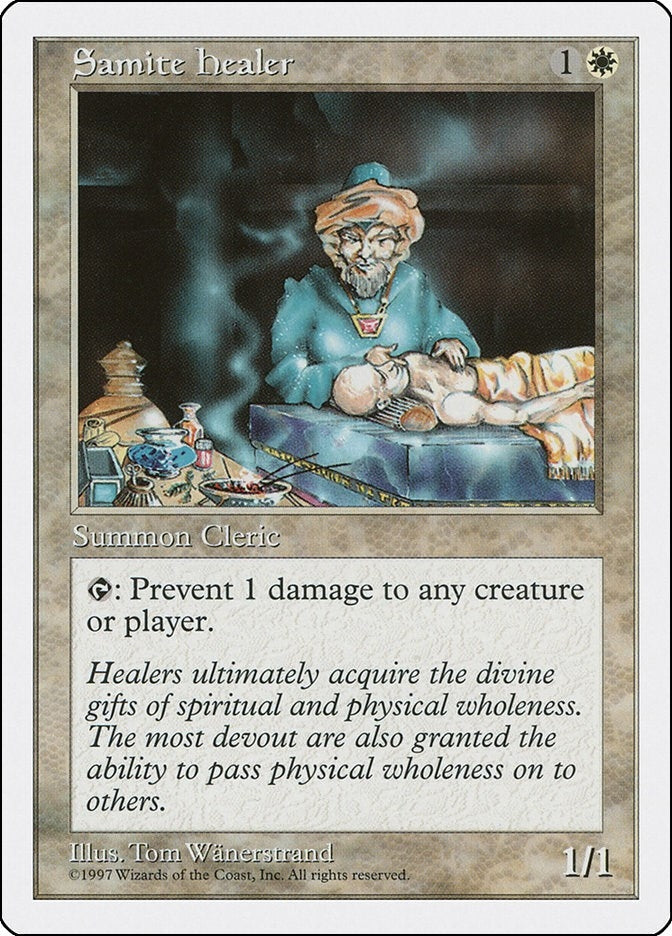 Image for Samite Healer (Fifth Edition) - Magic: The Gathering