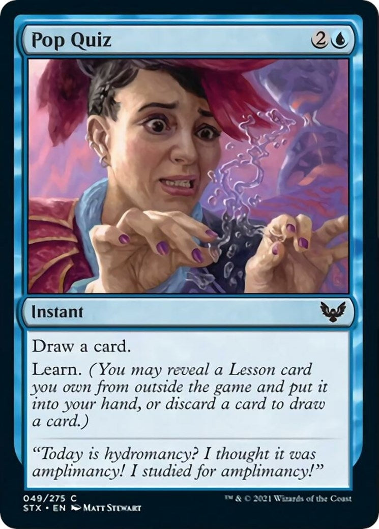 Image for Pop Quiz (49) (Strixhaven: School of Mages) - Magic: The Gathering