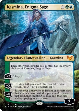 Kasmina, Enigma Sage (Borderless) (279) (Strixhaven: School of Mages)