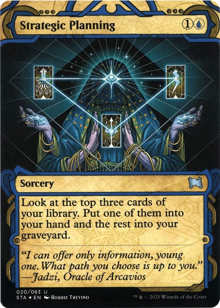 Image for Strategic Planning (Foil Etched) (20) (Strixhaven: Mystical Archives) - Magic: The Gathering