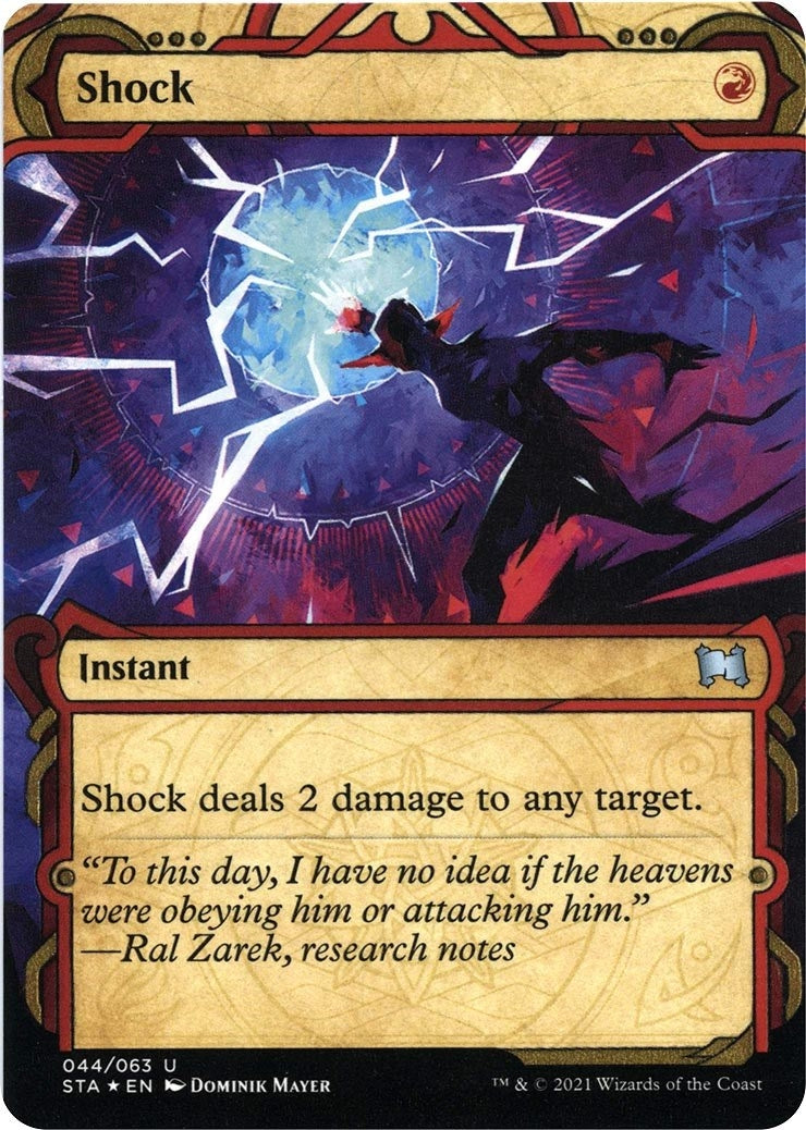 Image for Shock (Foil Etched) (44) (Strixhaven: Mystical Archives) - Magic: The Gathering