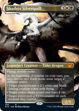Image for Shadrix Silverquill (Borderless) (280) (Strixhaven: School of Mages) - Magic: The Gathering