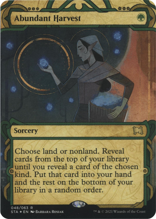 Abundant Harvest (Foil Etched) (48) (Strixhaven: Mystical Archives)