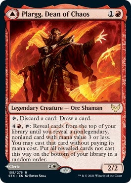 Image for Plargg, Dean of Chaos (155) (Strixhaven: School of Mages) - Magic: The Gathering