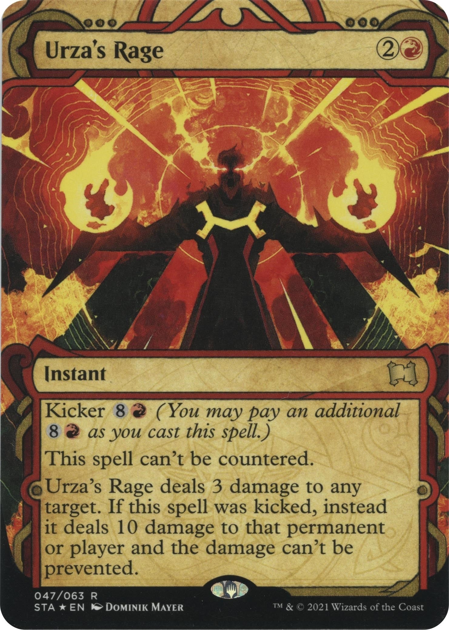 Image for Urza's Rage (Foil Etched) (47) (Strixhaven: Mystical Archives) - Magic: The Gathering