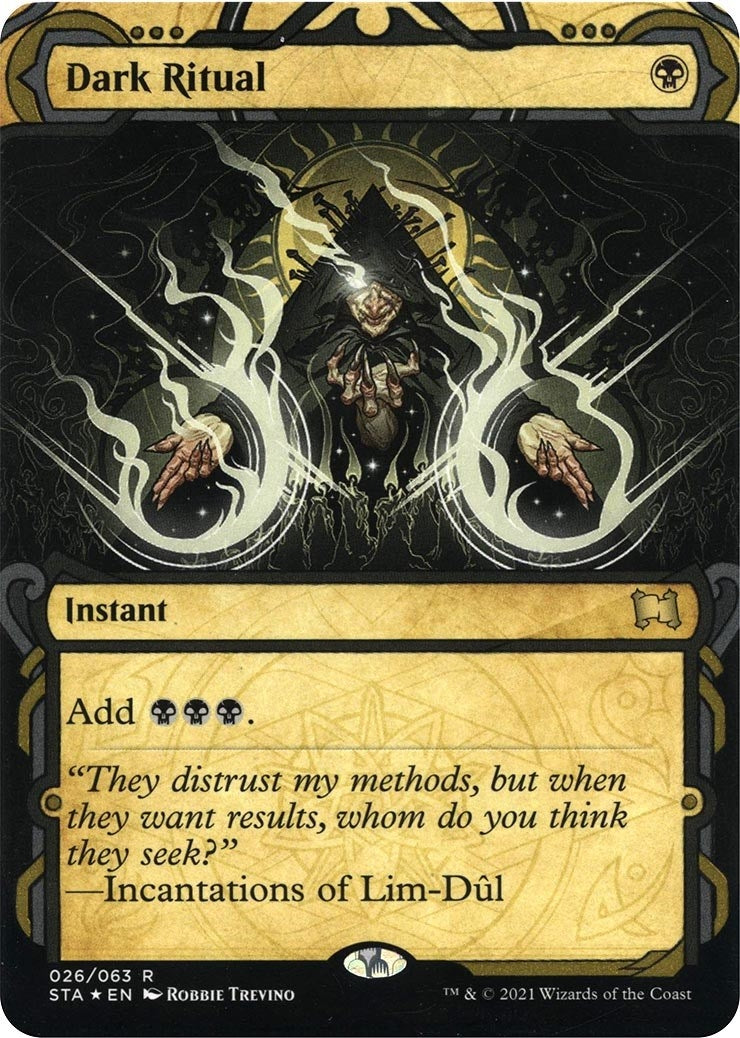 Image for Dark Ritual (Foil Etched) (26) (Strixhaven: Mystical Archives) - Magic: The Gathering