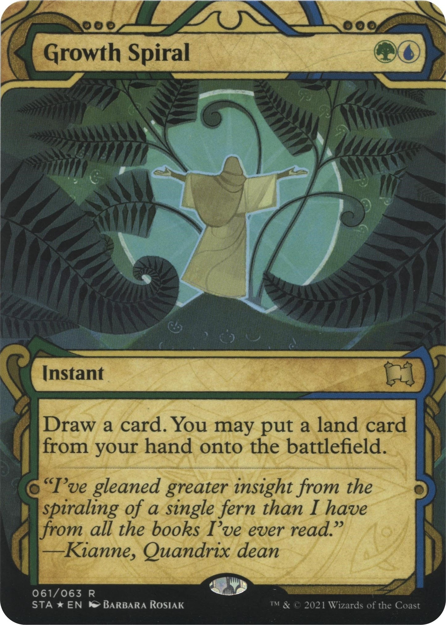 Growth Spiral (Foil Etched) (61) (Strixhaven: Mystical Archives)