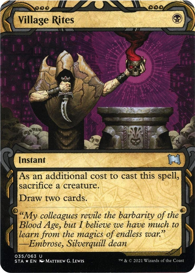Village Rites (Foil Etched) (35) (Strixhaven: Mystical Archives)