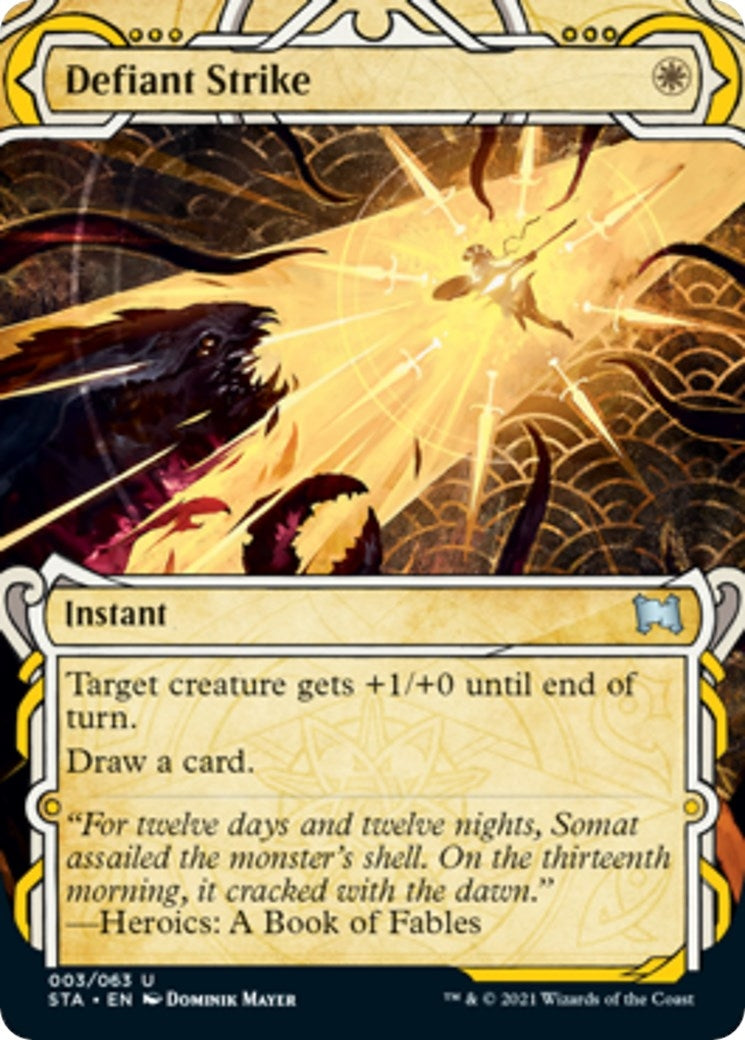 Image for Defiant Strike (3) (Strixhaven: Mystical Archives) - Magic: The Gathering