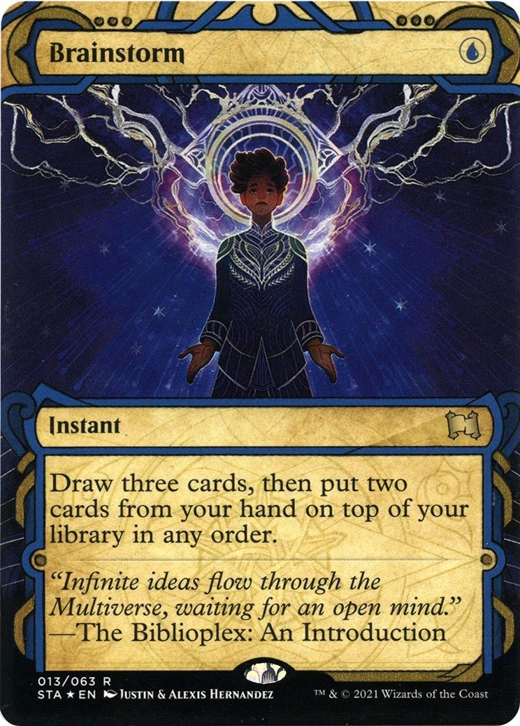 Image for Brainstorm (Foil Etched) (13) (Strixhaven: Mystical Archives) - Magic: The Gathering