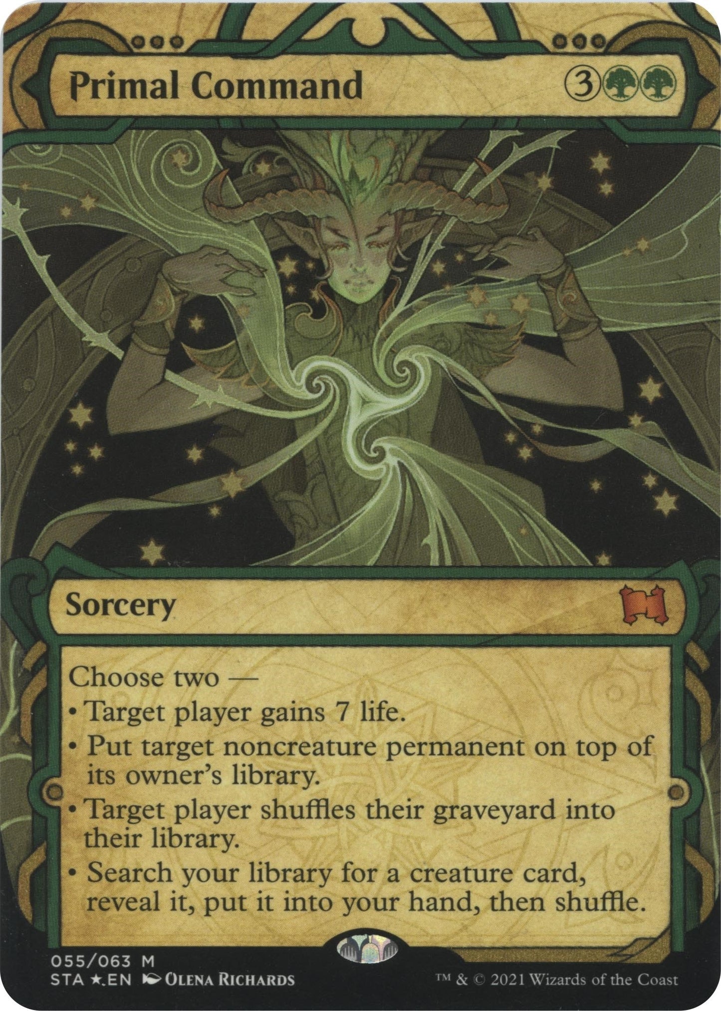 Primal Command (Foil Etched) (55) (Strixhaven: Mystical Archives)