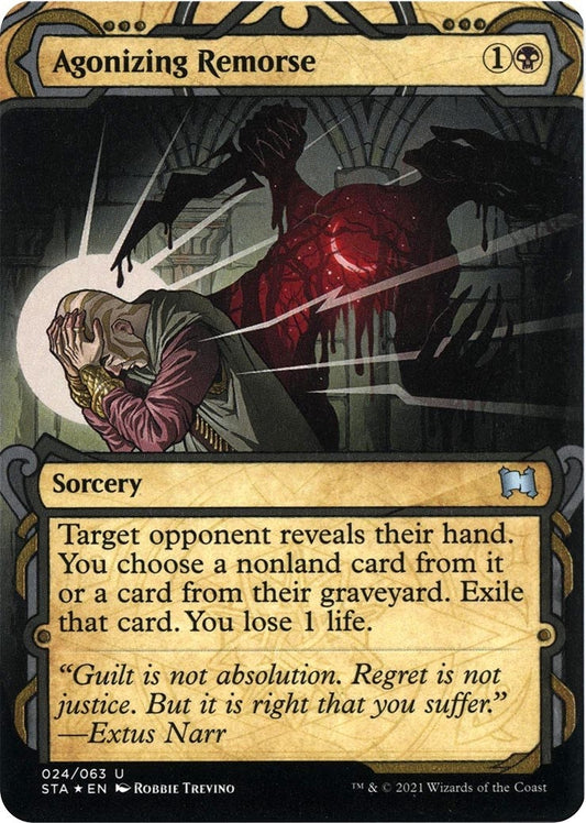 Agonizing Remorse (Foil Etched) (24) (Strixhaven: Mystical Archives)